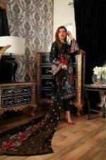 Bareeze – 3pcs Lawn Embroidered With Chiffon Emb Dupatta – Anamta 2
