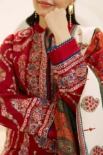Coco By Zara Shahjahan – 3pcs Lawn Emb With Diamond Printed Dupatta – 0513 - Image 2