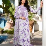 Aneela’s – 3pcs Lawn Printed With Ready To Wear Chiffon Dupatta – YY-2501