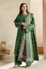 Zara Shahjahan – 3pcs Lawn Embroidered With Printed Diamond Dupatta – 0508 - Image 3