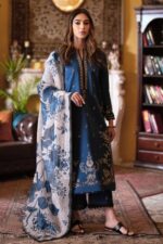 Maria B – 3pcs Lawn Embroidered With Diamond Printed Dupatta – 0542