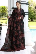 Bareeze – 3pcs Lawn Embroidered With Heavy Emb Chiffon Dupatta -1212