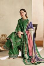 Zara Shahjahan – 3pcs Lawn Embroidered With Printed Diamond Dupatta – 0508 - Image 2