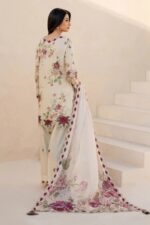 Iznik – 3pcs Lawn Printed With Ready To Wear Chiffon Dupatta – Skin - Image 3