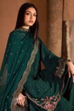 Batik – 3pcs Lawn Embroidered With Chiffon Emb Dupatta – 3340 - Image 3