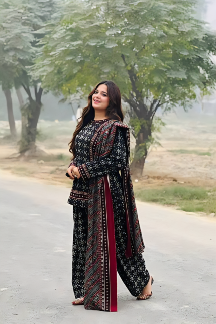 BAROQUE – 3PCS LAWN PRINTED – WOMEN’S – UNSTITCHED