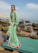 Chrimson – 3pcs Lawn Embroidered With Organza Emb Dupatta – 713 - Image 2