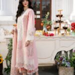 Bin ilyas – 3pcs Chicken Kari Lawn Emb With Khaadi Net Fancy Dupatta – 765