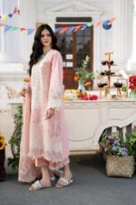 Bin ilyas – 3pcs Chicken Kari Lawn Emb With Khaadi Net Fancy Dupatta – 765