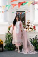 Bin ilyas – 3pcs Chicken Kari Lawn Emb With Khaadi Net Fancy Dupatta – 765 - Image 3