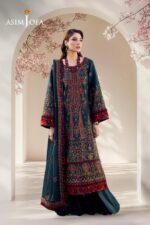 Asim Jofa – 3pcs Lawn Emb With Chiffon Emb Dupatta – 51211 - Image 3