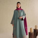 Iznik – 3pcs Lawn Embroidered With Diamond Printed Dupatta – 943
