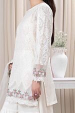 Maria B – 3pcs Chicken Kari Lawn Emb With Cut Work Organza Dupatta – 179 - Image 2