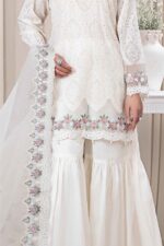 Maria B – 3pcs Chicken Kari Lawn Emb With Cut Work Organza Dupatta – 179 - Image 3