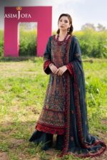 Asim Jofa – 3pcs Lawn Emb With Chiffon Emb Dupatta – 51211 - Image 2