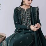 Asim Jofa – 3pcs Lawn Embroidered With Chiffon Emb Dupatta – 3374