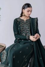 Asim Jofa – 3pcs Lawn Embroidered With Chiffon Emb Dupatta – 3374