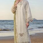 Flossie – Chicken Kari Lawn Emb With Heavy Chiffon Emb Dupatta – 1208