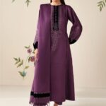 Baroque – 3pcs Lawn Emb With Jaberia Net Pallu Emb Dupatta – 784