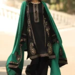 Charizma – 3pcs Dhanak Emb With Ready To Wear Dhanak Shawl – 865