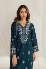 Batik – 3pcs Dhanak Emb With Dhanak Emb Shawl – 3532 - Image 2
