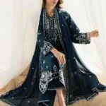 Batik – 3pcs Dhanak Emb With Dhanak Emb Shawl – 3532 - Image 3