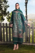 Maria B – 3pcs Dhanak Embroidered With Dhanak Emb Shawl – 837