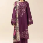 Beechtree – 3pcs Dhanak Embroidered With Wool Printed Shawl – 840