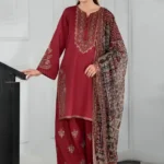 Batik – 3pcs Dhanak Emb With Whool Printed Shawl – 724