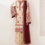 Xenia – 3pcs Dhanak Embroidered With Dhanak Emb Shawl – 3601